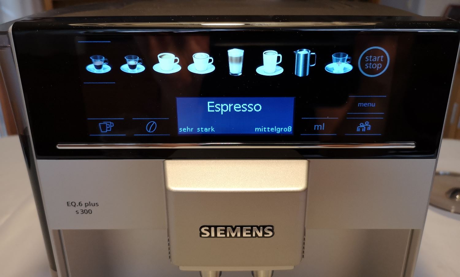 Siemens EQ 6 s300 Display